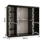 Ramiro I Sliding Door Wardrobe 200cm 
