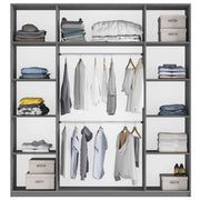 Riley 225cm Sliding Door Wardrobe White 