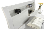 Rosy White High Gloss Ottoman Bed - Storage Lift Up | Single 3FT 
