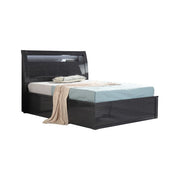Rosy Slate Grey High Gloss Ottoman Bed - Storage Lift Up | Single 3FT 