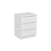 Rosy White High Gloss Bedside - Straight 