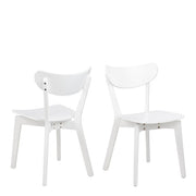 Roxby Dining Chair in White Set of 2 