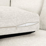 Rupert Sofa - Fabric Beige Right Hand Facing Corner - 215 x 160 CM 