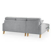 Valerie Sofa - Fabric Grey Left Hand Facing Corner - 215 x 160 CM