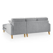 Valerie Sofa - Fabric Grey Right Hand Facing Corner - 215 x 160 CM