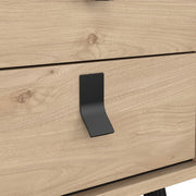 Ry Bedside Cabinet 2 Drawer Jackson Hickory Oak 