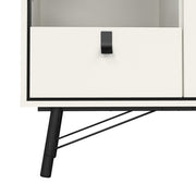 Ry China Cabinet 1 Door 1 Glass Door 1 Drawer in Matt White 