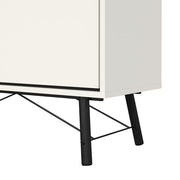 Ry China Cabinet 1 Door 1 Glass Door 1 Drawer in Matt White 