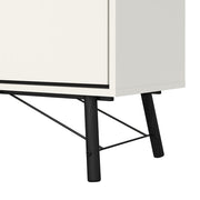 Ry Sideboard 2 Doors 2 Drawers in Matt White 