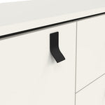 Ry Sideboard with 1 Door 2 Drawers in Matt White 