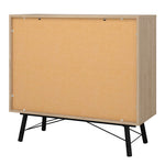 Ry Small Double Chest of Drawers 6 Drawers in Jackson Hickory Oak 