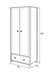 Story SO-12 2 Door Wardrobe