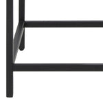 Seaford 2 Glass Door Display Cabinet in Black & Oak 