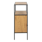 Seaford Cabinet in Black and Oak 