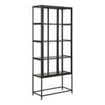 Seaford Tall Black Metal 2 Door Display Cabinet 