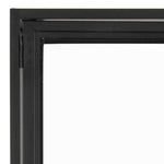 Seaford Tall Black Metal 2 Door Display Cabinet 