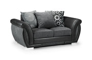 Shannon Sofa - Black/Grey 2 Seater - 167 CM 