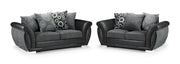 Shannon Sofa - Black/Grey 3+2 Set - 193 x 167 CM 