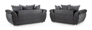 Shannon Sofa - Black/Grey 3+2 Set - 193 x 167 CM 