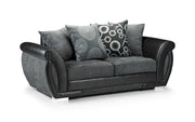 Shannon Sofa - Black/Grey 3 Seater - 193 CM 