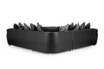 Shannon Sofa - Black/Grey Large Corner - 240 x 240 CM 