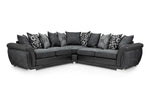 Shannon Sofa - Black/Grey Large Corner - 240 x 240 CM 