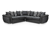 Shannon Sofa - Black/Grey Large Corner - 240 x 240 CM 