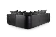 Shannon Sofa - Black/Grey Right Hand Facing Corner - 240 x 195 CM 