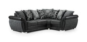 Shannon Sofa - Black/Grey Right Hand Facing Corner - 240 x 195 CM 