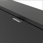 Shoes Shoe Cabinet 2 Flip Down Doors and 1 layer in Matt Black 