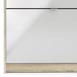 Shoes Shoe Cabinet 3 Flip Down Doors and 2 layers 1 Door Oak structure 