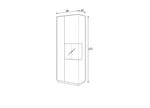 Silke 13 Tall Display Cabinet 80cm