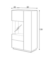 Silke 42 Display Cabinet 80cm [Left]