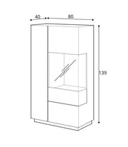 Silke 44 Display Cabinet 80cm [Right]