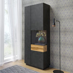 Silke 13 Tall Display Cabinet 80cm