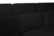 Sloane Sofa Black U Shape Corner  - 335 x 190 x 190 CM 