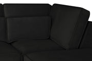 Sloane Sofa Black U Shape Corner  - 335 x 190 x 190 CM 