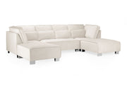Sloane Sofa Cream U Shape Corner - 335 x 190 x 190 CM 