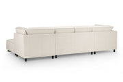 Sloane Sofa Cream U Shape Corner - 335 x 190 x 190 CM 