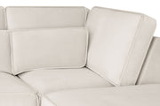 Sloane Sofa Cream U Shape Corner - 335 x 190 x 190 CM 