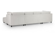 Sloane Sofa Silver U Shape Corner - 335 x 190 x 190 CM 