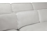 Sloane Sofa Silver U Shape Corner - 335 x 190 x 190 CM 