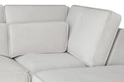 Sloane Sofa Silver U Shape Corner - 335 x 190 x 190 CM 
