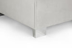 Sloane Sofa Silver U Shape Corner - 335 x 190 x 190 CM 