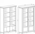 Evora 13 Display Cabinet 126cm