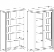 Evora 13 Display Cabinet 126cm