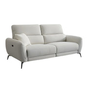 Sorrento Beige Fabric 3 Seater Electric Recliner Sofa