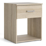Space 3 Piece Bundle, Bedside, Chest and 2 Door 1 Drawer Wardrobe in Oak 