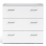 Space Chest of 3 Drawers in White 