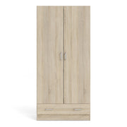 Space Wardrobe with 2 Doors + 1 Drawer in Oak 1750 